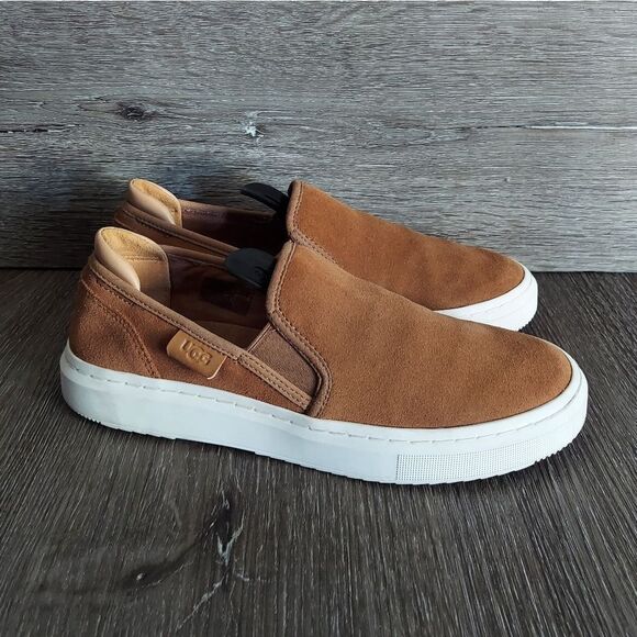 Women’s UGG Alameda Slip On Suede Camel Brown Sneaker- Size 7 - Picture 1 of 8
